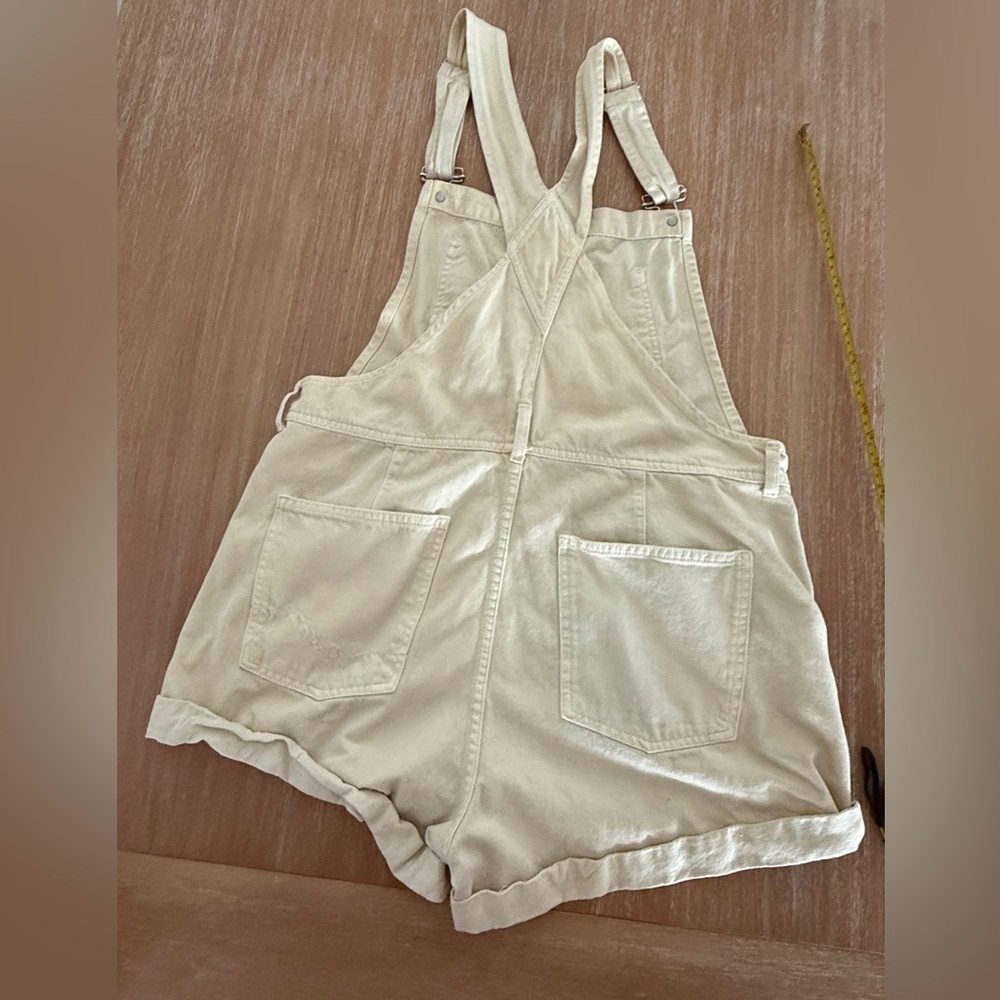 We The Free/ Free People butter yellow Overalls/shortalls - Picture 3 of 6